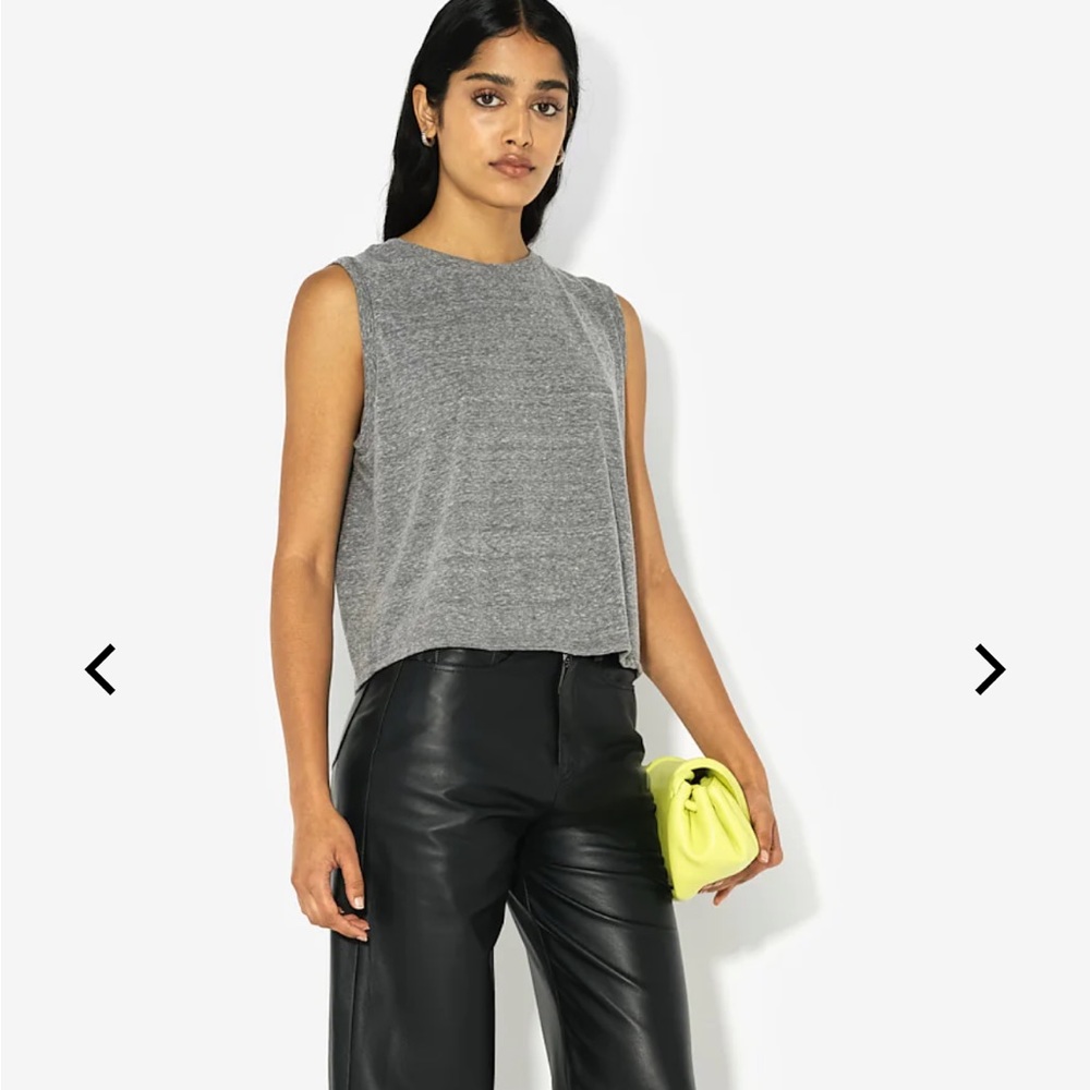 STYLE & CO top blouse shirt silk blend grey